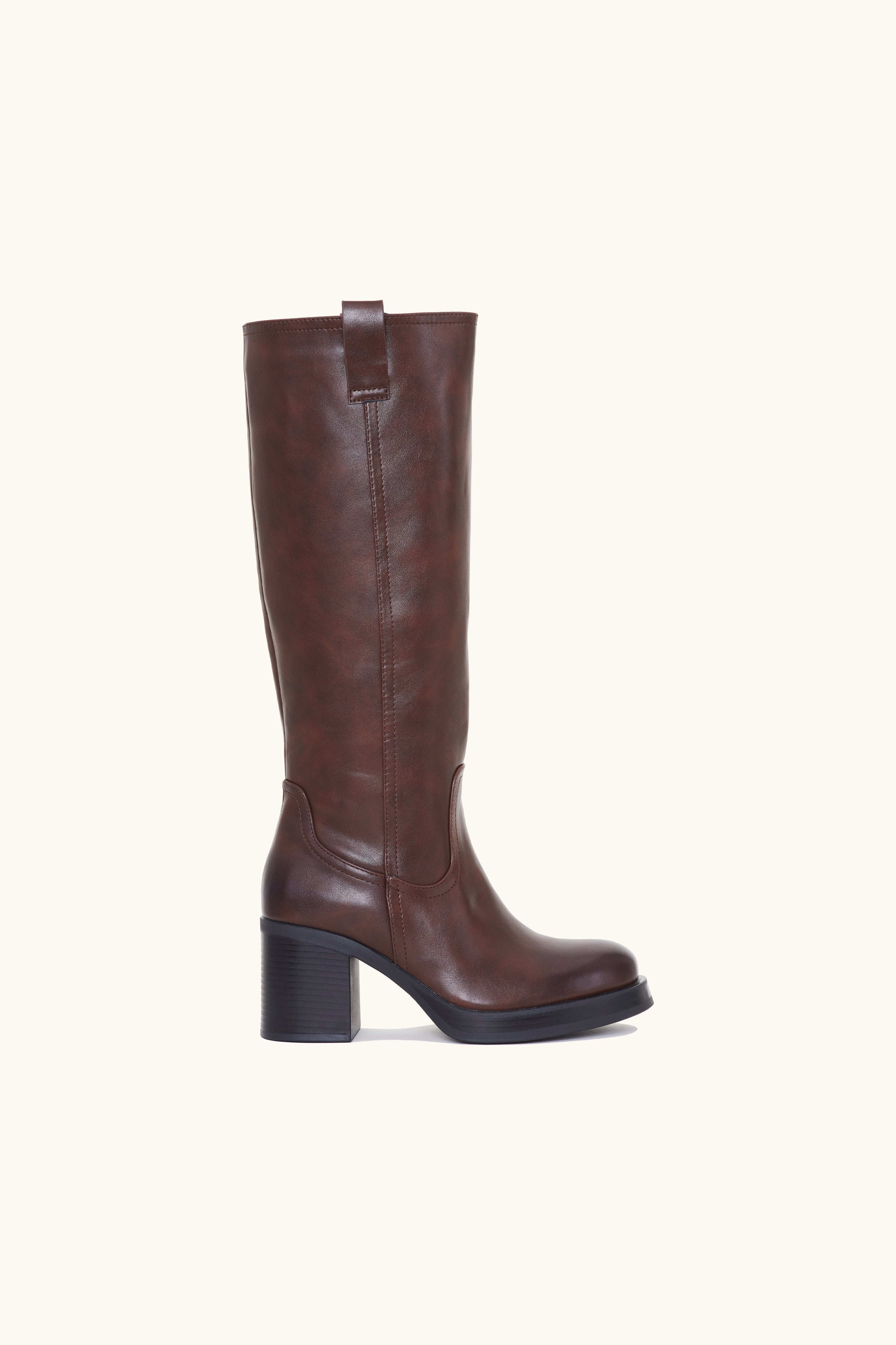 Sol y Mar - Bottes cavalières hautes marron
