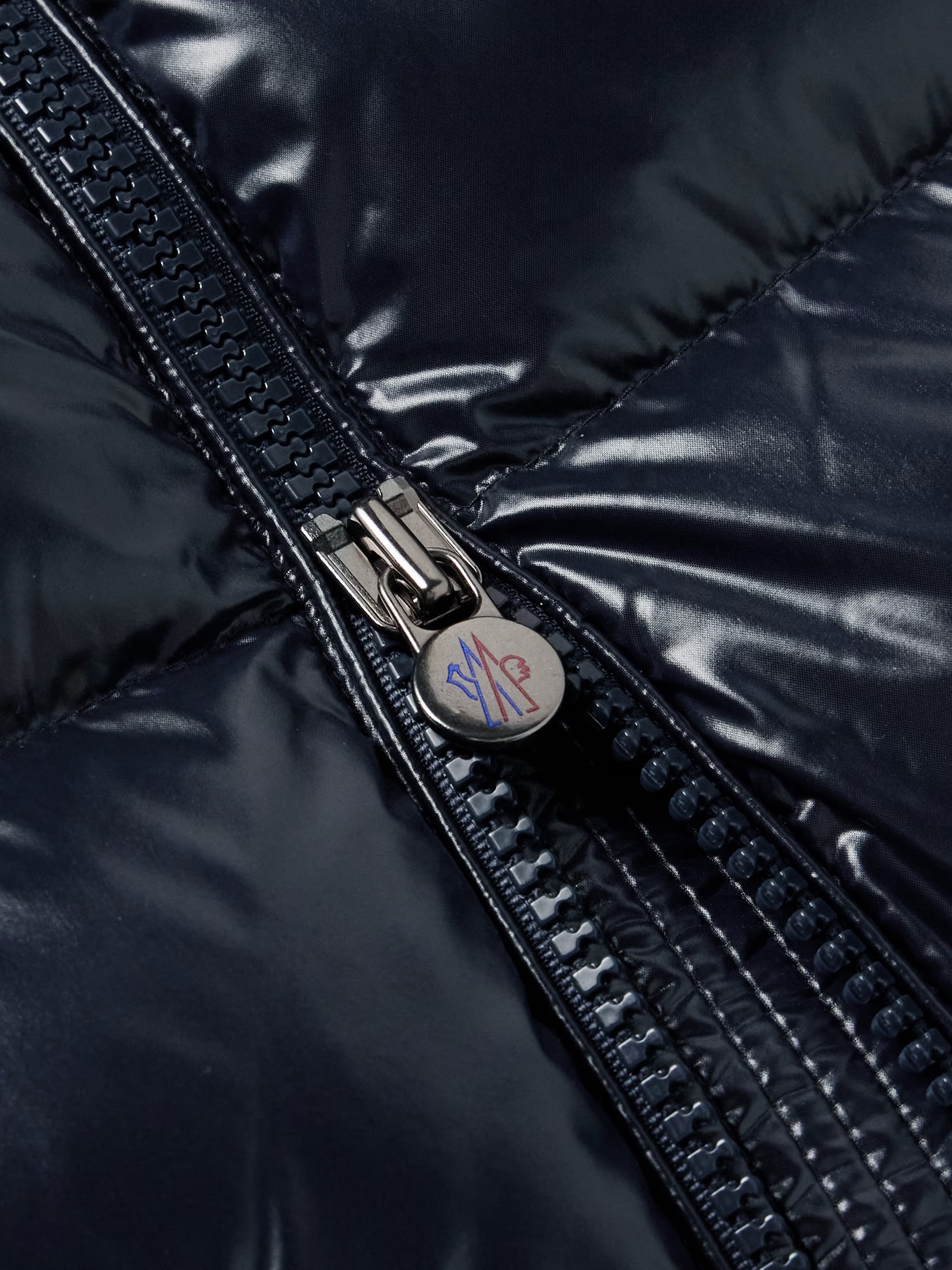 Maya Logo-Appliquéd Quilted Nylon Hooded Down Jacket